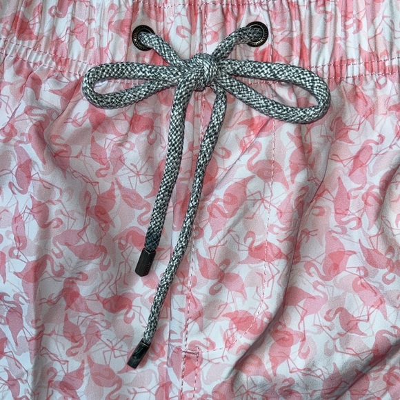 🆕 Men’s Vintage Summer Swim Trunks Pink Flamingos Swimwear Quick Dry Size L - Picture 4 of 10